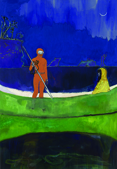 Peter Doig - Spearfishing, 2013, Olio su tela, 288x200cm.jpg CMYK
